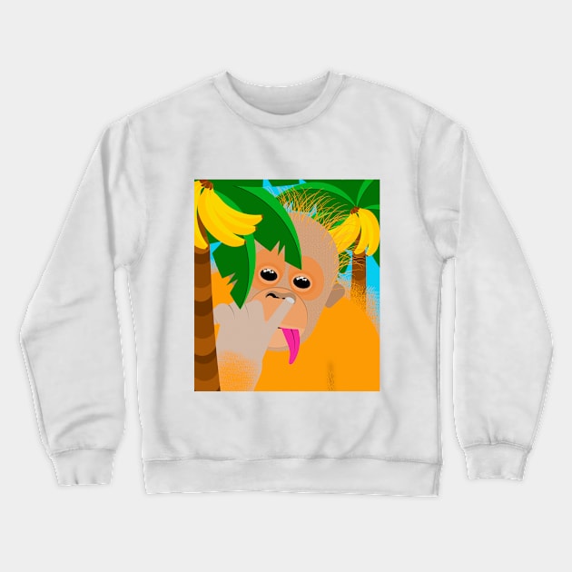 O Banana Crewneck Sweatshirt by SiSuSiSu